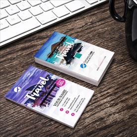 旅行社时尚商务名片