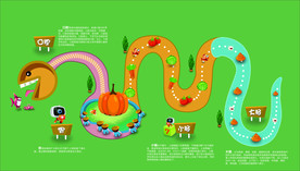 卡通矢量消化系统