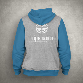 运动服样机蓝色 颜色可更改