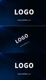 简洁科技大气logo旋转展现