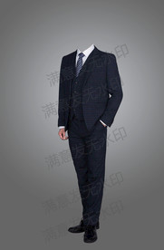 男士全身西装形象照