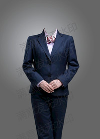 女生半身西装形象照