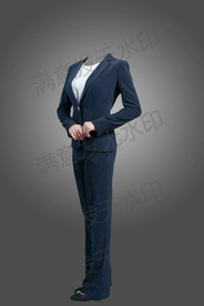 女性证件照模板形象照psd