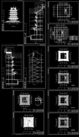 塔楼建筑施工图