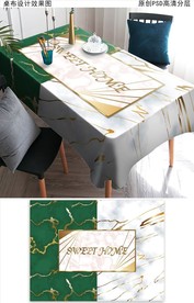 轻奢时尚桌布图案花纹
