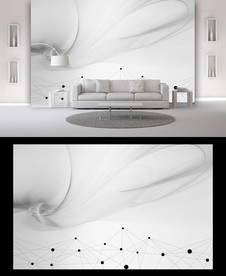 抽象几何背景墙