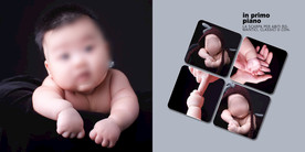 儿童影楼宝贝写真相册模板海报图