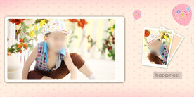 儿童写真摄影模板图片