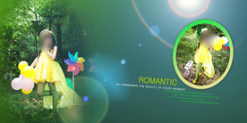 儿童写真摄影模板图片