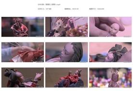 面塑匠人捏面人非遗面塑手艺人传