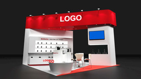 36平摄影展台模型