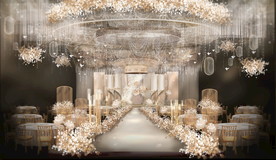 香槟金色婚礼效果图