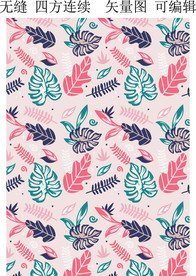 植物图案 叶子 树叶  芭蕉叶