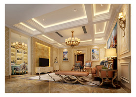 欧式客厅效果图