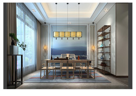 中山茶室效果图