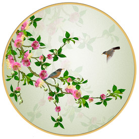 原创手绘梅花花鸟装饰画壁画