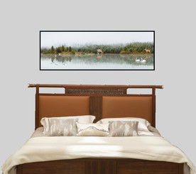 山水麋鹿装饰画