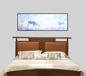 麋鹿床头装饰画