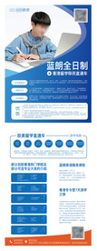 DM单宣传单教育培训机构创意蓝