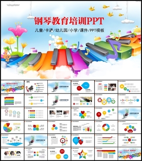 儿童钢琴培训音乐课PPT