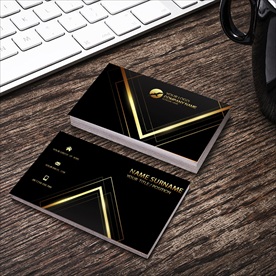 黑色金色商务名片