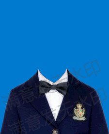 小男孩正装证件照