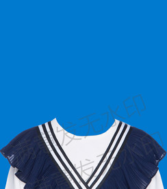 女孩证件照模板