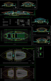 体育馆中心CAD图纸