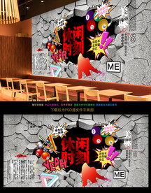 台球背景墙