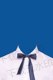 领结白色衬衫