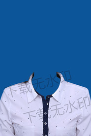 女生白衬衫素材