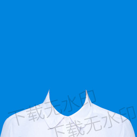 半身白衬衫模板