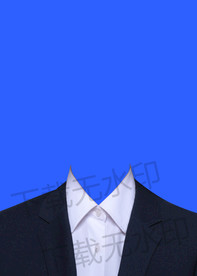 女生西装证件照