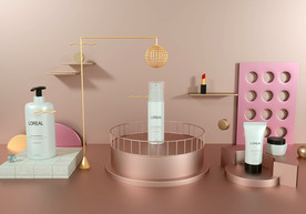 化妆品场景渲染模型