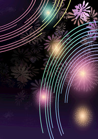 绚烂烟花背景素材