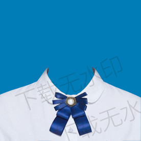 证件照白色衬衫模板