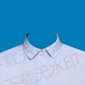 蓝色衬衫模板
