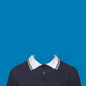 女生深色衬衫模板