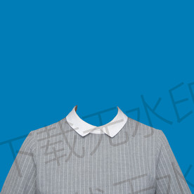 女生半身露肩证件照衣服