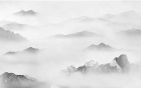 高档 意境山水画 tif分层