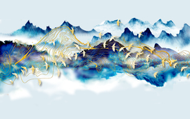 抽像线条意境山水背景图