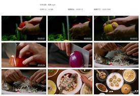 美味清蒸鱼摆盘餐饮