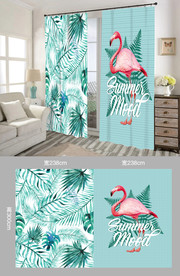 北欧风窗帘布设计