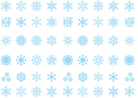 雪花形状图案