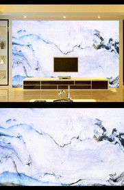 抽象山水背景墙