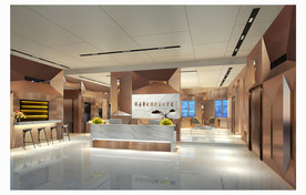 售楼部前台效果图