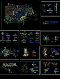小区广场道路铺装图