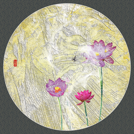 现代组合无框画