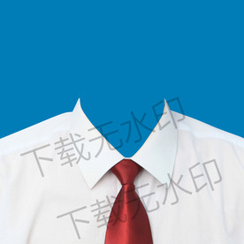 红色领带白衬衫