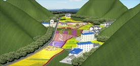 全3DMAX　村旅游规划图